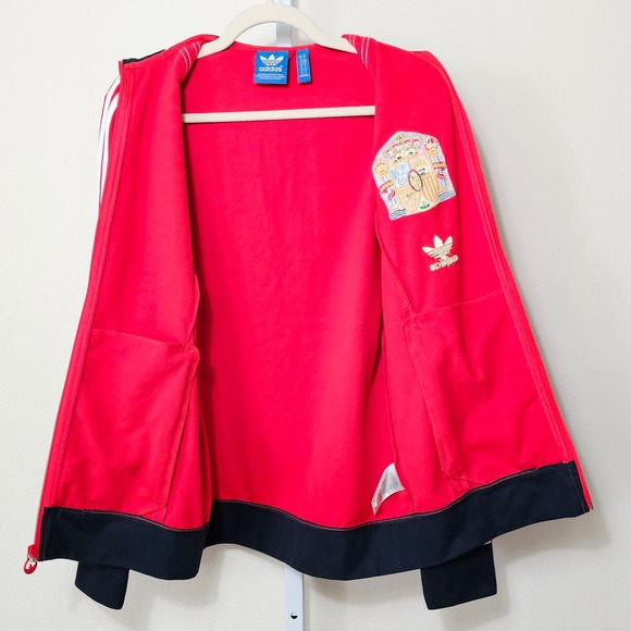 *RARE* ADIDAS Men's Spain Firebird World Cup Soccer Team Track Zip Jacket Sz M - Picture 4 of 15